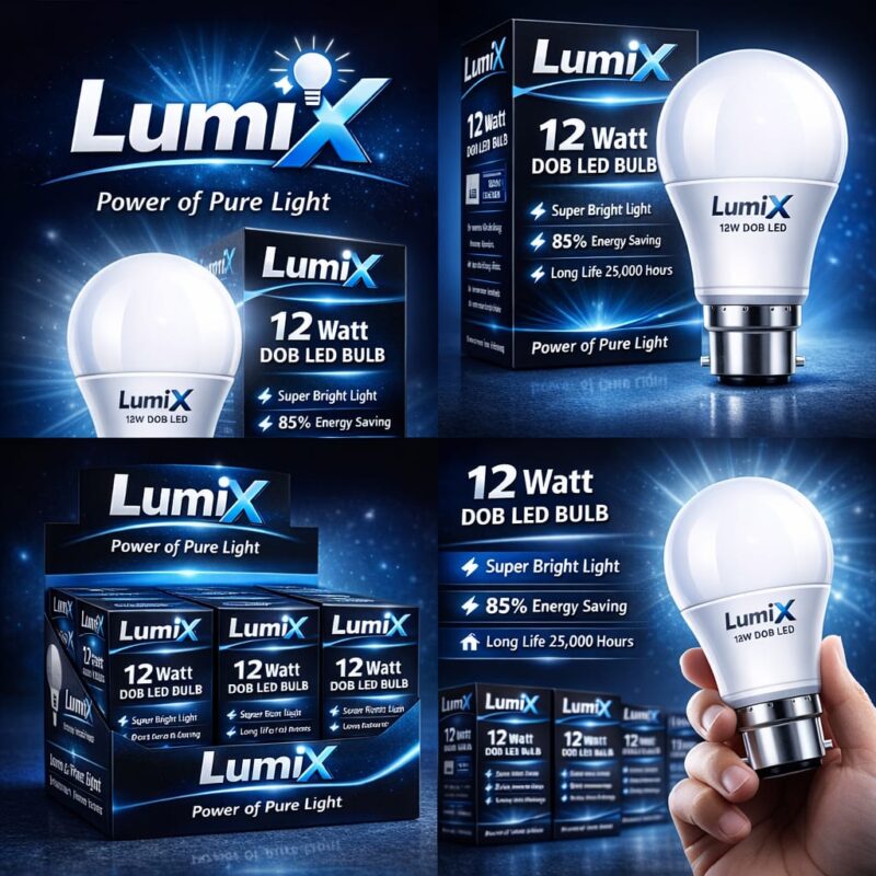 12W DOB LED Bulb – Efficient Lighting for Home & Office